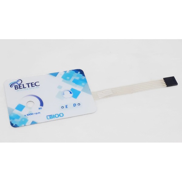 Etiqueta Painel Membrana Lb100 Azul Beltec - Adc0073