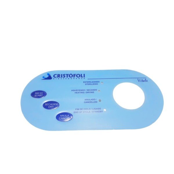 Teclado Membrana Autoclaves Vitale 12l/21l Azul - Mpr00334 Teclado Membrana Autoclaves Vitale 12l/21l Azul - Mpr00334