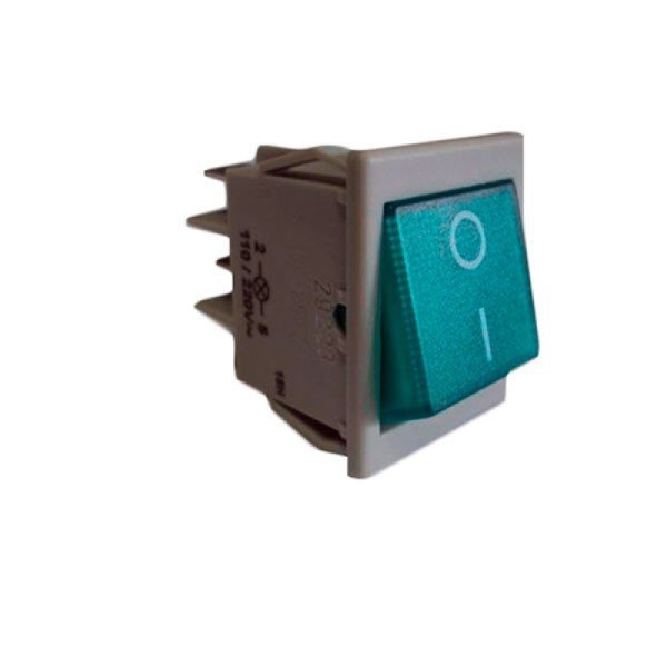 Interruptor Tecla Verde Cadeira Dabi Atlante 10A - 26650-038 Interruptor Tecla Verde Cadeira Dabi Atlante 10A - 26650-038