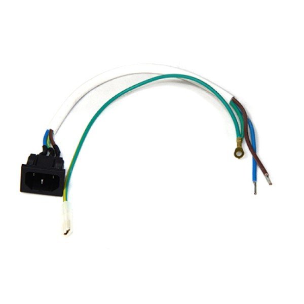 Conector Cabo de Alimentação Entrada de Energia Biovac II Bomba Vácuo Gnatus - 30300053225 Conector Cabo de Alimentação Entrada de Energia Biovac II Bomba Vácuo Gnatus - 30300053225
